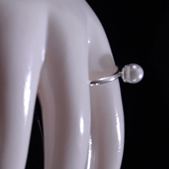 June BirthStone GENUINE Pearl Ring Sterling Promise SIZE 10 - Picture 5 of 12